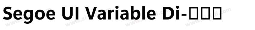 Segoe UI Variable Di字体转换